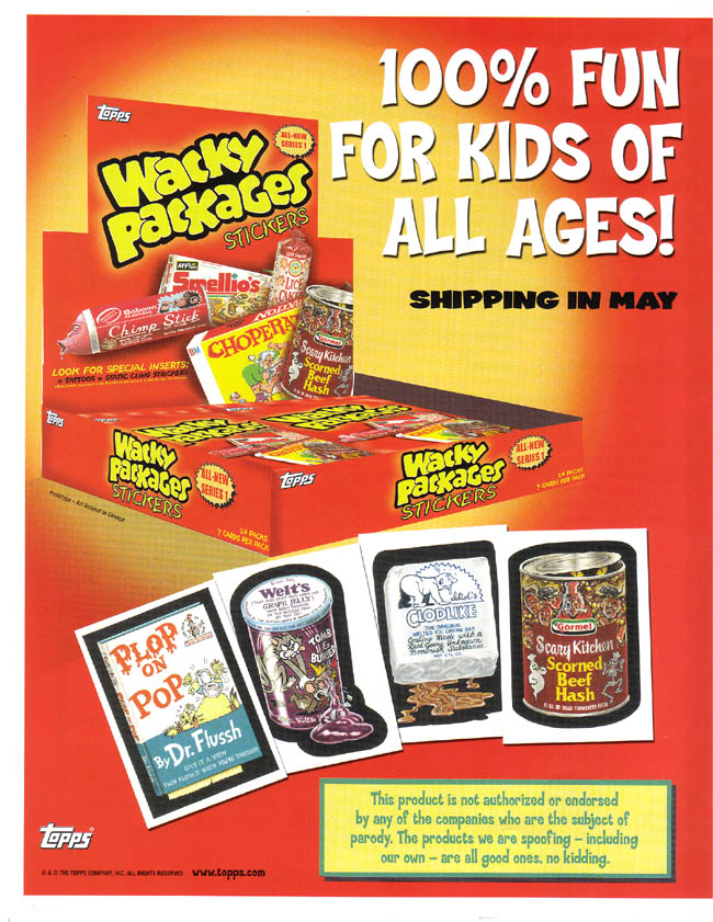 Details about   2004 Wacky Packages Series 1 Stickers #45 Foolgers